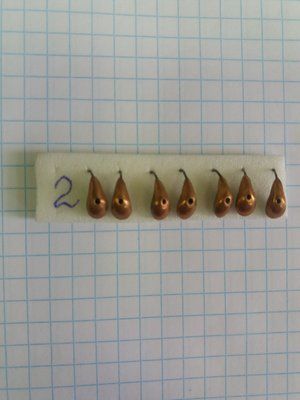 Lead Ice Fishing Lure Brazed Handmade No. 2