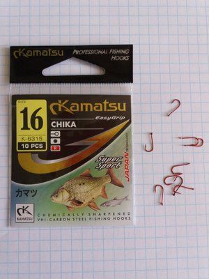 KAMATSU Haken Nr. 16 K-6315 Farbe ROT - 1 Packung mit 10 St&uuml;ck