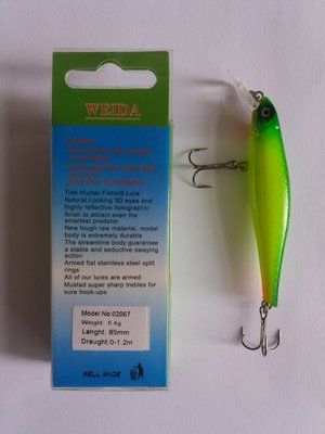 WEIDA Wobbler 85 mm 6,4 grams 0-1,2 m 02067