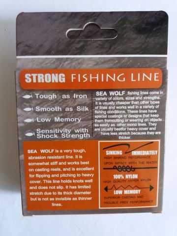 SEA WOLF Fishing Line Diameter 0.18 mm 100 m - Wholesale Store of