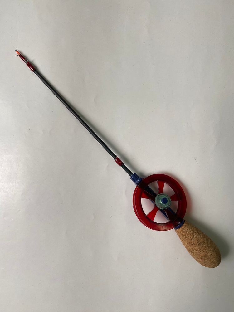 AKARA Kohlefaser Drei-Teile Eisangelrute f&uuml;r Raubfische HFTC-3C-R