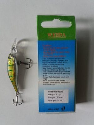 Воблер WEIDA 63 мм 4,1 грам 0-2 м 02019
