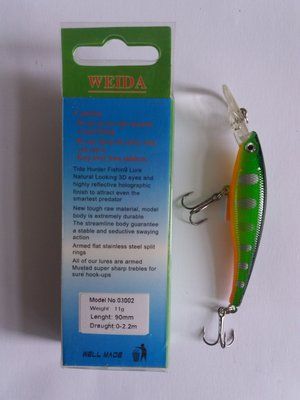 WEIDA Wobbler 90 mm 11 grams 0-2,2 m 03002
