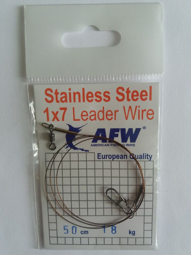 Metal Fishing Wire AFW 50 cm 18 kg - 1 package of 2 pieces