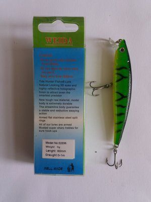 Воблер WEIDA 80 мм 9 грам 0-1 м 02096