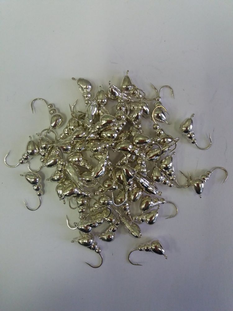 Ant with Ear Tungsten Ice Fishing Lure 6 mm 2.9 grams SILVER Colour