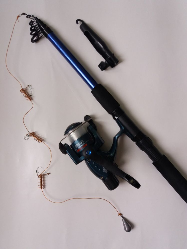 Telescopic Spinning Rod 2.7 m Test 40-60 Grams equipped with Crucian Carp Rig Rigged and Ready