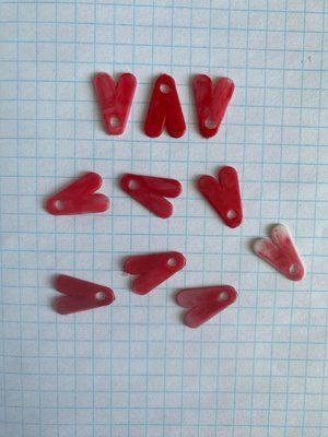 Small Tail for Spoonbait &ndash; 1 package of 10 pieces
