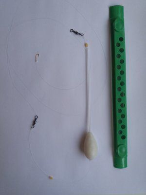 Light Spinning Rod Fishing Rig with Bombarda for Bleak Rudd and Sabrefish